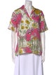 Rachel Comey Linen Printed Button-Up Top