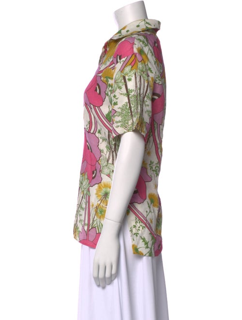 Rachel Comey Linen Printed Button-Up Top