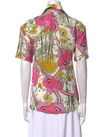 Rachel Comey Linen Printed Button-Up Top