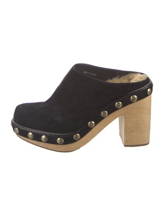 Rachel Comey Suede Studded Accents Mules