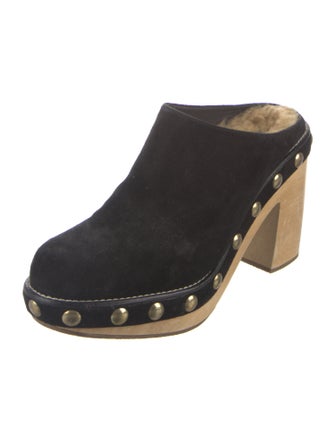 Rachel Comey Suede Studded Accents Mules