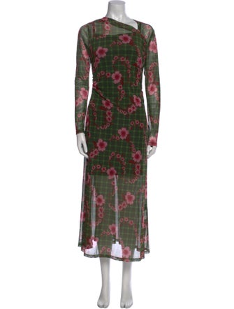 Rachel Comey Floral Print Knee-Length Dress