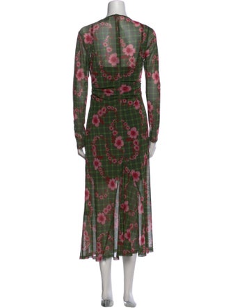 Rachel Comey Floral Print Knee-Length Dress