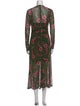 Rachel Comey Floral Print Knee-Length Dress