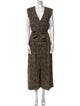 Rachel Comey Paisley Print V-Neck Jumpsuit
