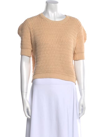 Rachel Comey Crew Neck Short Sleeve Crop Top