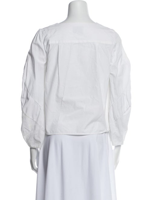 Rachel Comey V-Neck Three-Quarter Sleeve Blouse