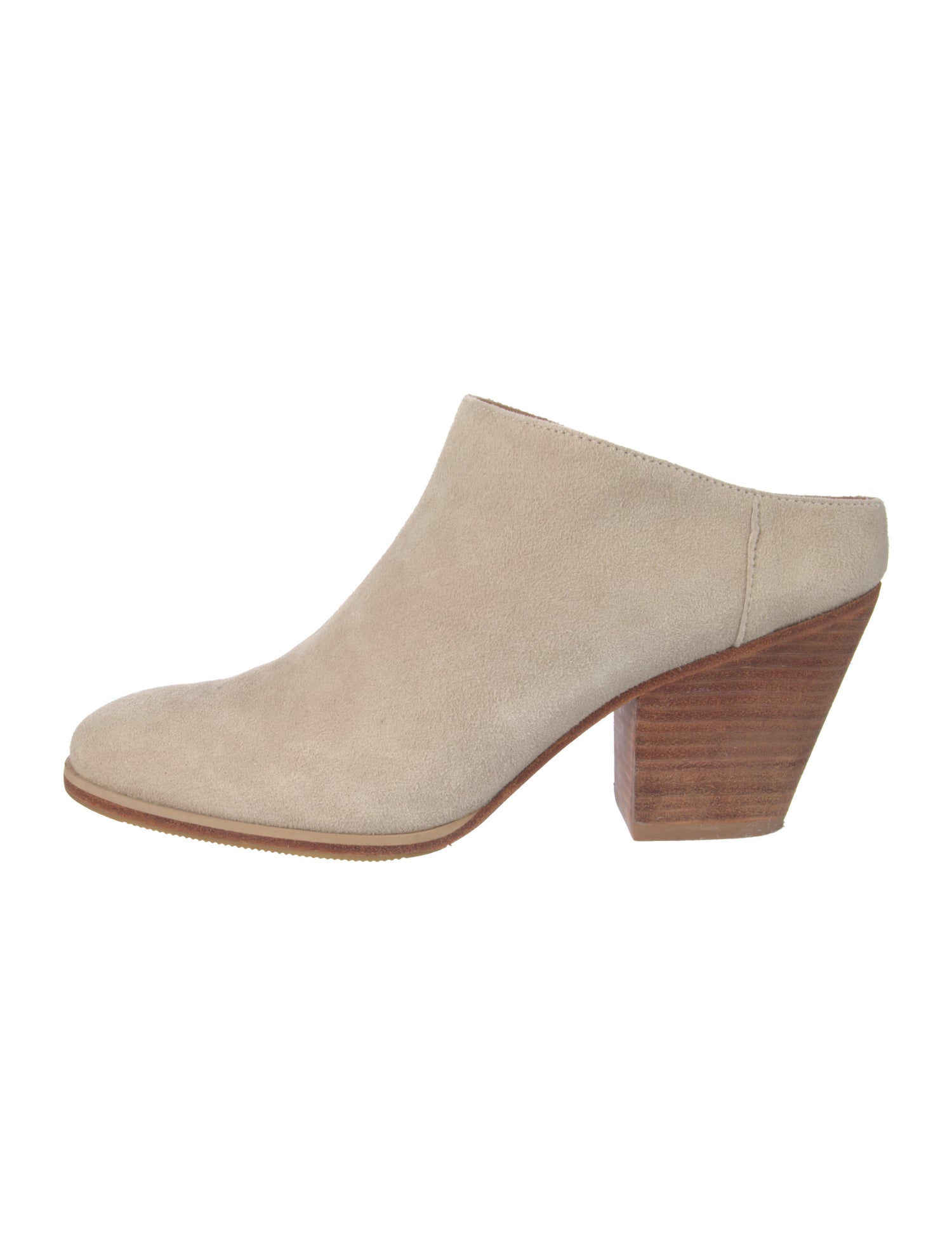 Rachel Comey Suede Colorblock Pattern Mules