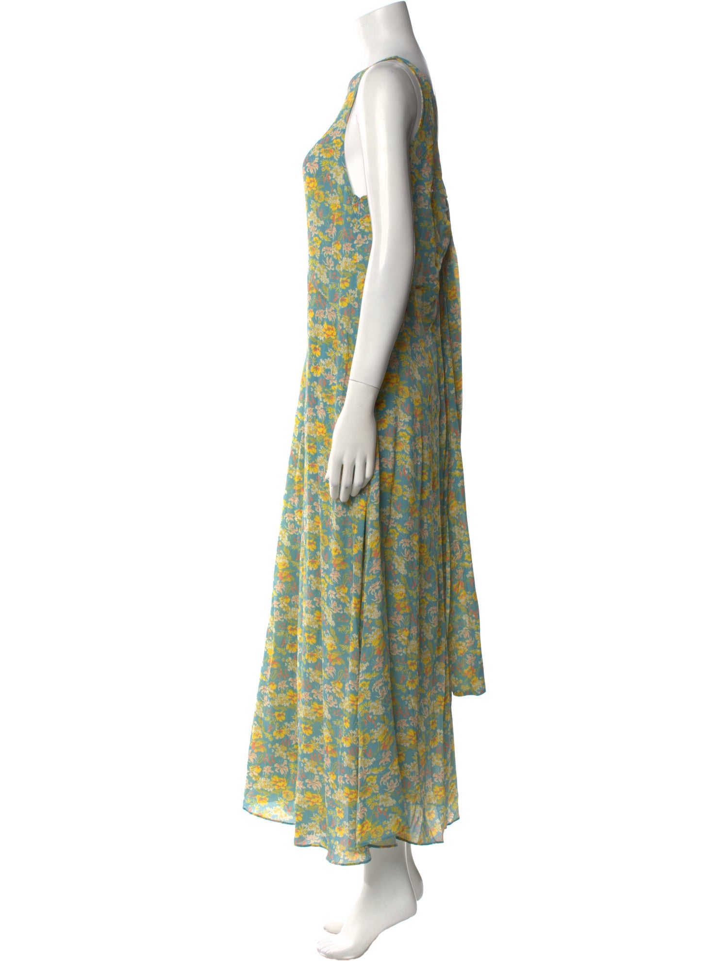 Rachel Comey Floral Print Long Dress