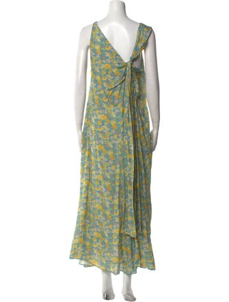 Rachel Comey Floral Print Long Dress