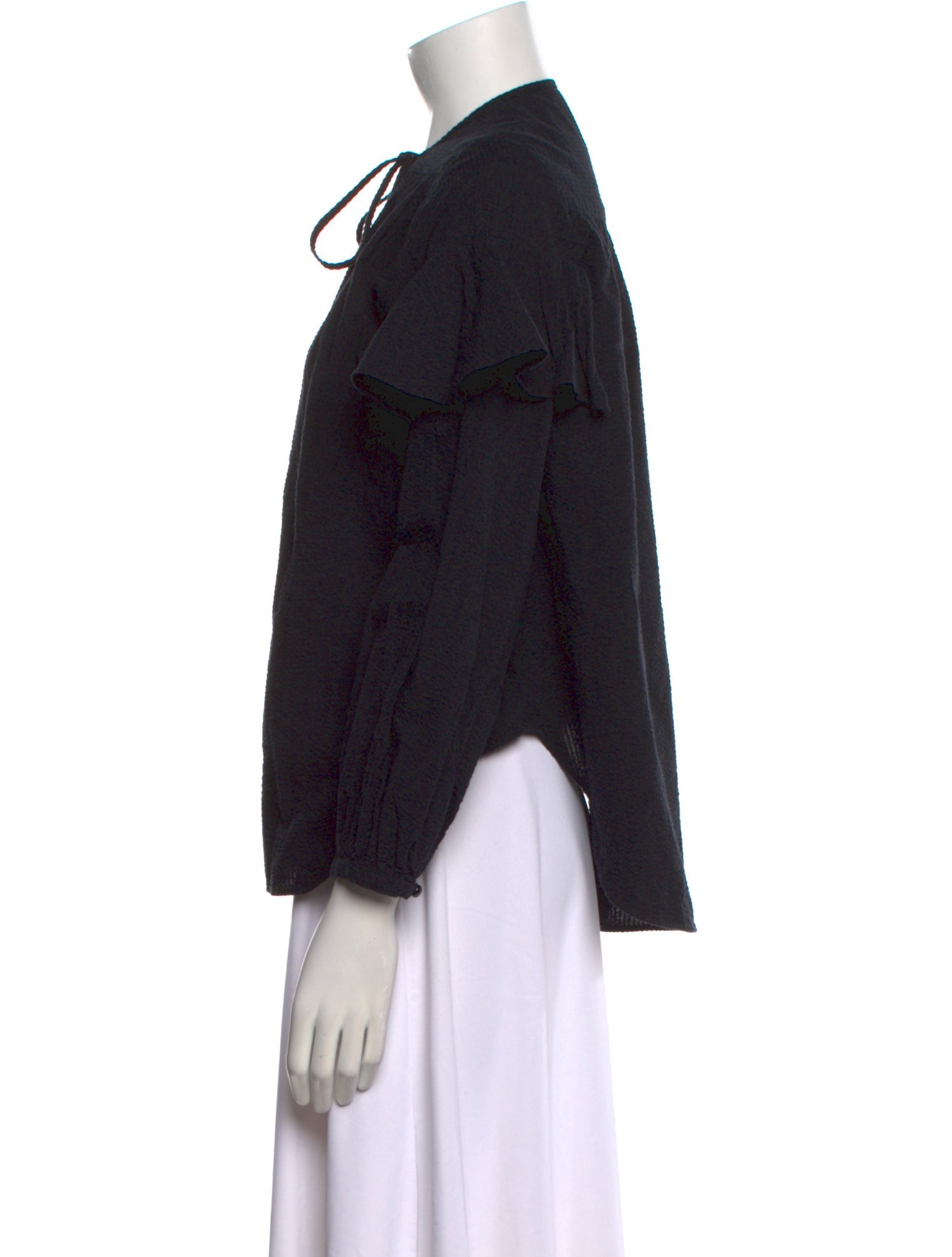 Rachel Comey Tie Neck Long Sleeve Blouse