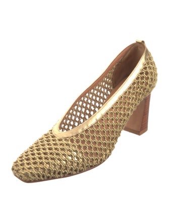 Rachel Comey Mesh Leather Trim Embellishment Pumps