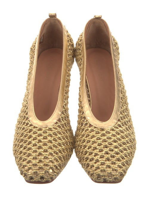 Rachel Comey Mesh Leather Trim Embellishment Pumps