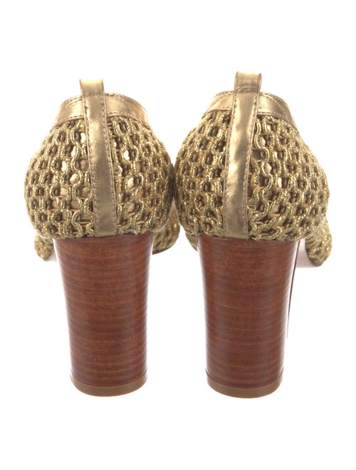 Rachel Comey Mesh Leather Trim Embellishment Pumps