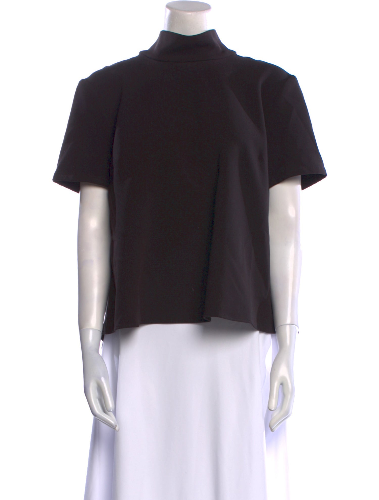 Rachel Comey Mock Neck Short Sleeve Top