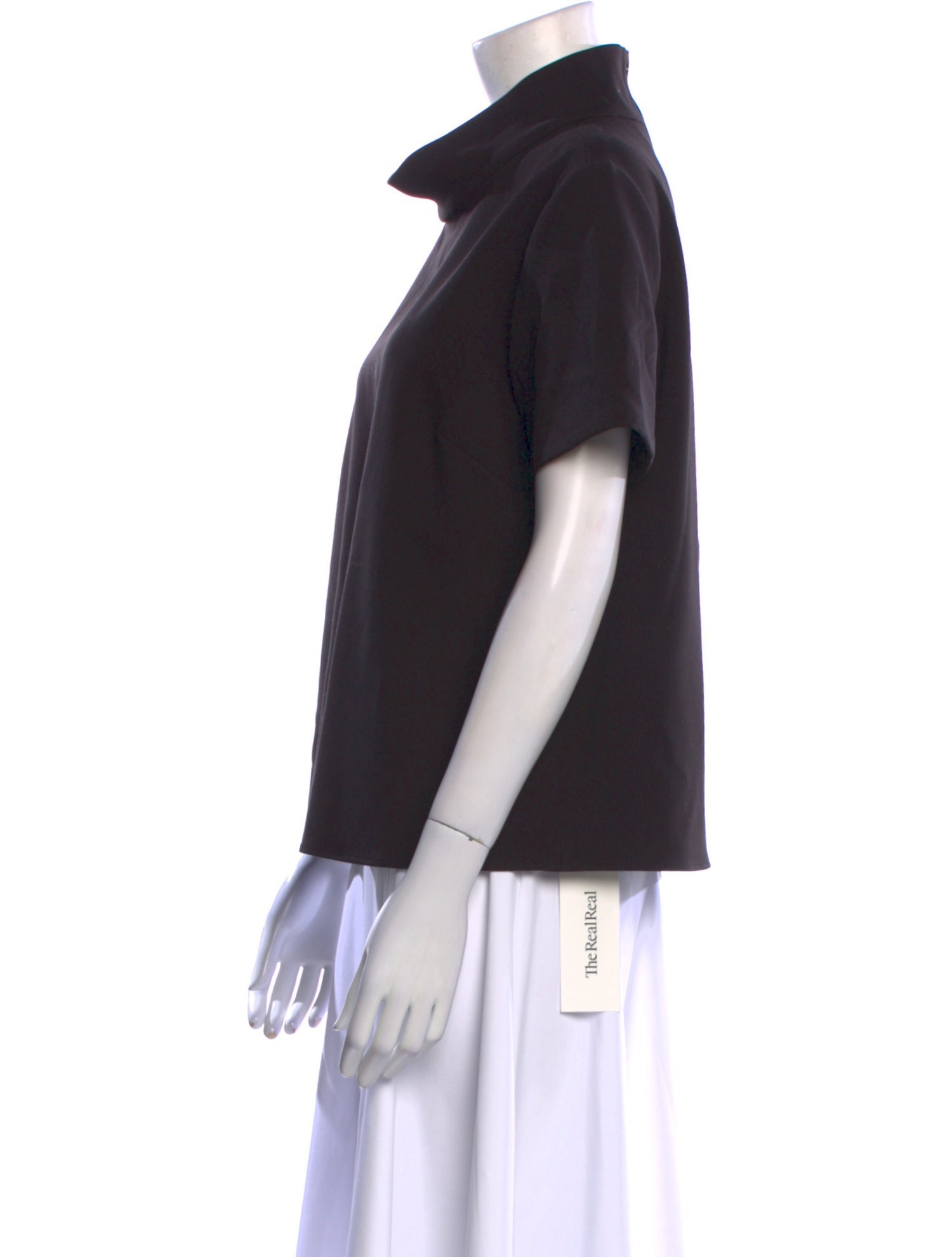 Rachel Comey Mock Neck Short Sleeve Top