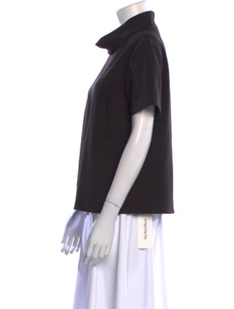 Rachel Comey Mock Neck Short Sleeve Top