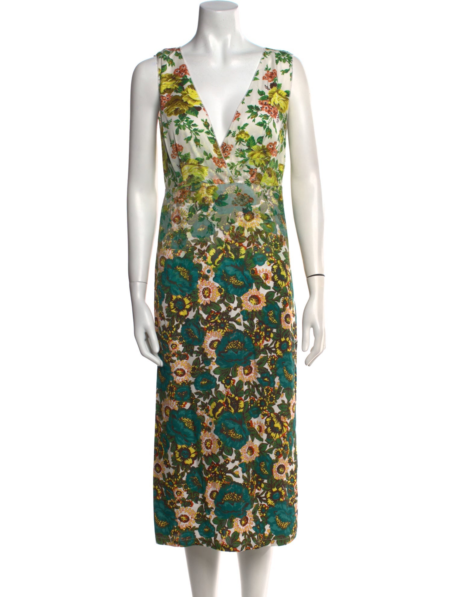 Rachel Comey Floral Print Midi Length Dress