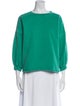 Rachel Comey Crew Neck Three-Quarter Sleeve Sweatshirt