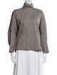 Rachel Comey Mock Neck Three-Quarter Sleeve Sweatshirt