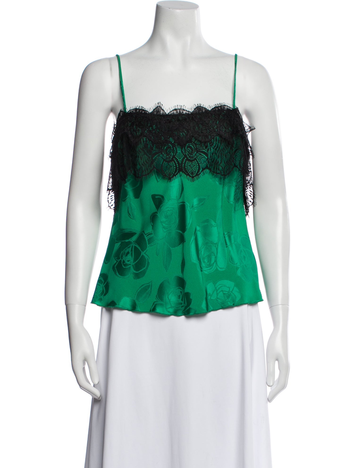 Rachel Comey Lace Pattern Square Neckline Top