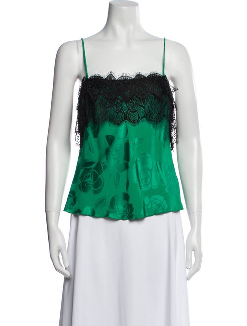 Rachel Comey Lace Pattern Square Neckline Top