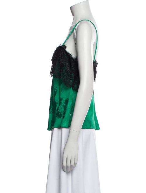 Rachel Comey Lace Pattern Square Neckline Top