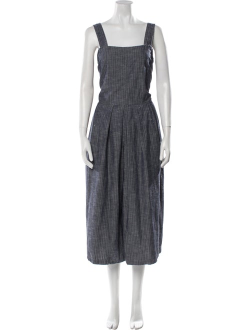 Rachel Comey Striped Square Neckline Jumpsuit