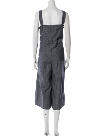Rachel Comey Striped Square Neckline Jumpsuit