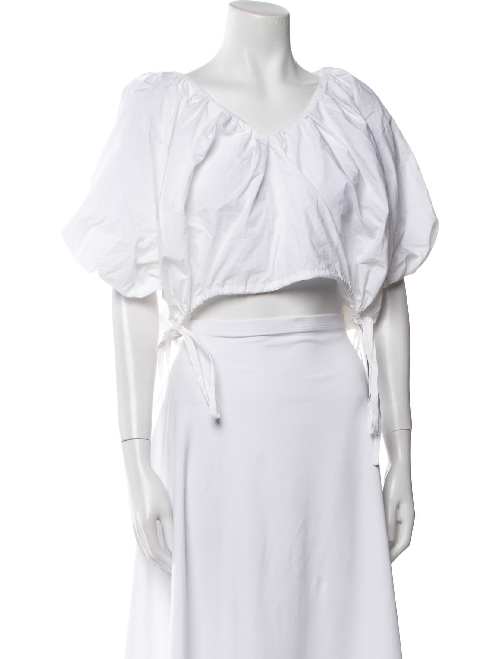 Rachel Comey Linen V-Neck Crop Top