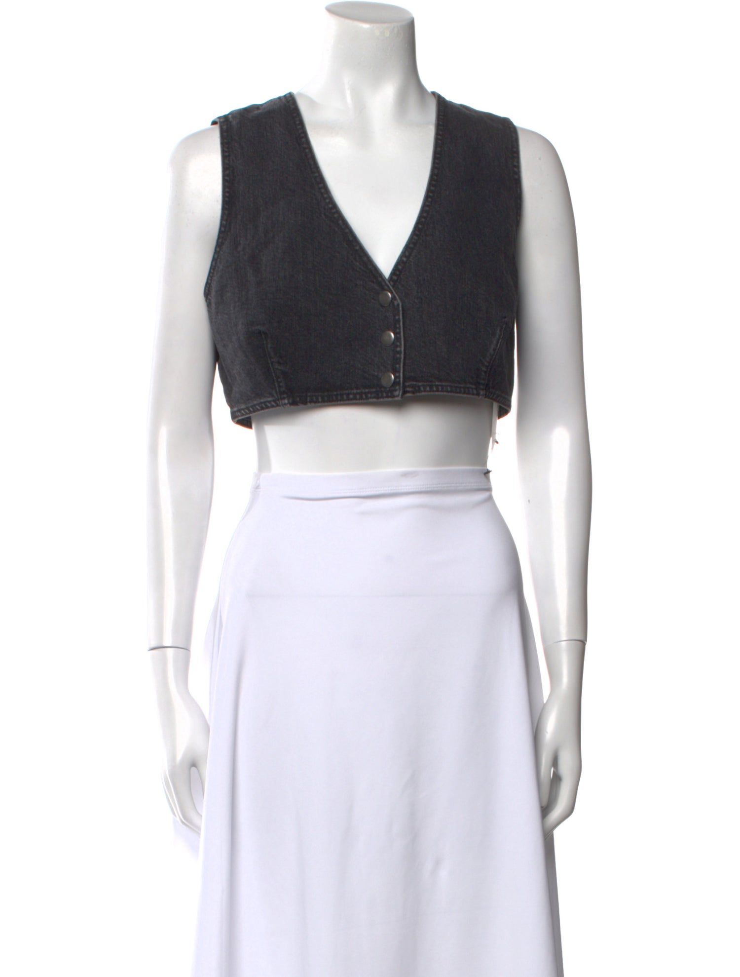 Rachel Comey V-Neck Sleeveless Crop Top