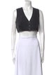 Rachel Comey V-Neck Sleeveless Crop Top