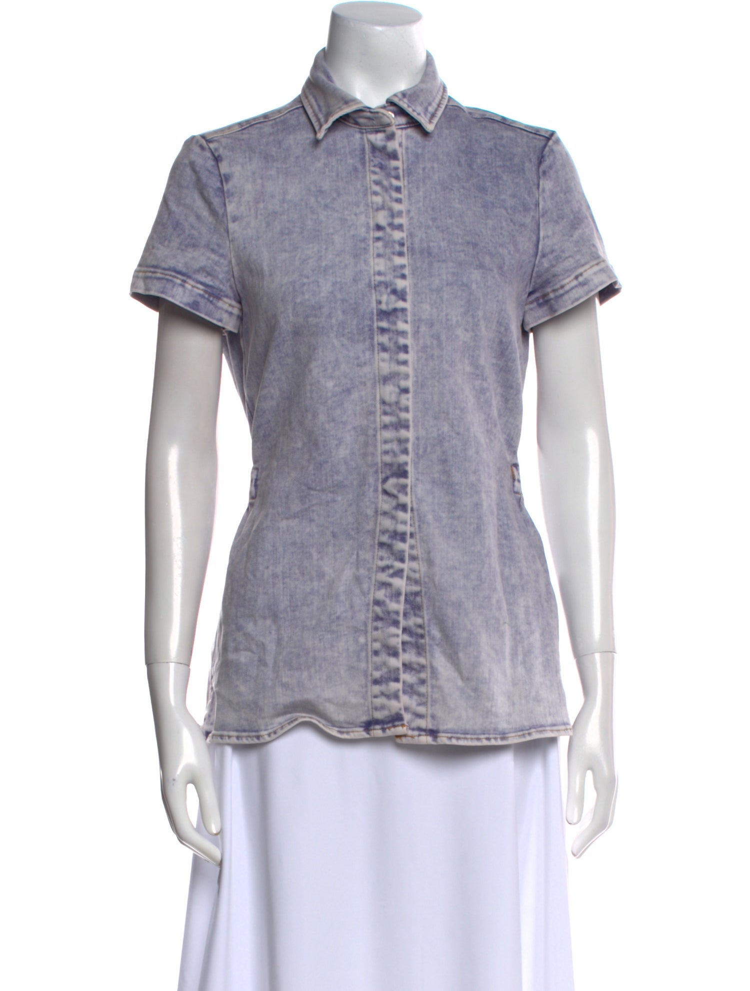 Rachel Comey Short Sleeve Button-Up Top