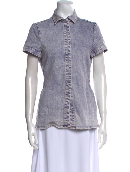 Rachel Comey Short Sleeve Button-Up Top