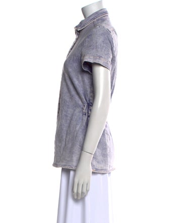Rachel Comey Short Sleeve Button-Up Top