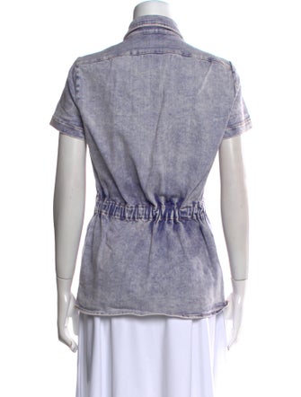 Rachel Comey Short Sleeve Button-Up Top