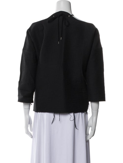 Rachel Comey Mock Neck Three-Quarter Sleeve Sweatshirt