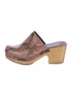 Rachel Comey Leather Animal Print Mules