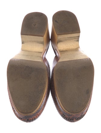 Rachel Comey Leather Animal Print Mules