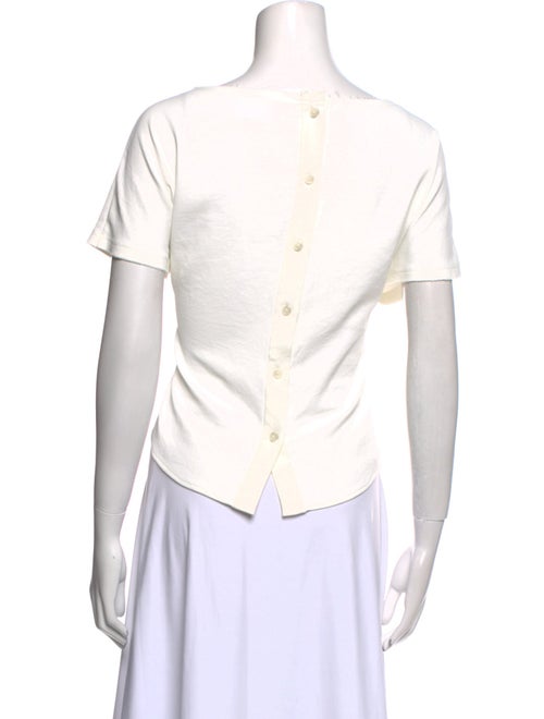 Rachel Comey Bateau Neckline Short Sleeve Crop Top