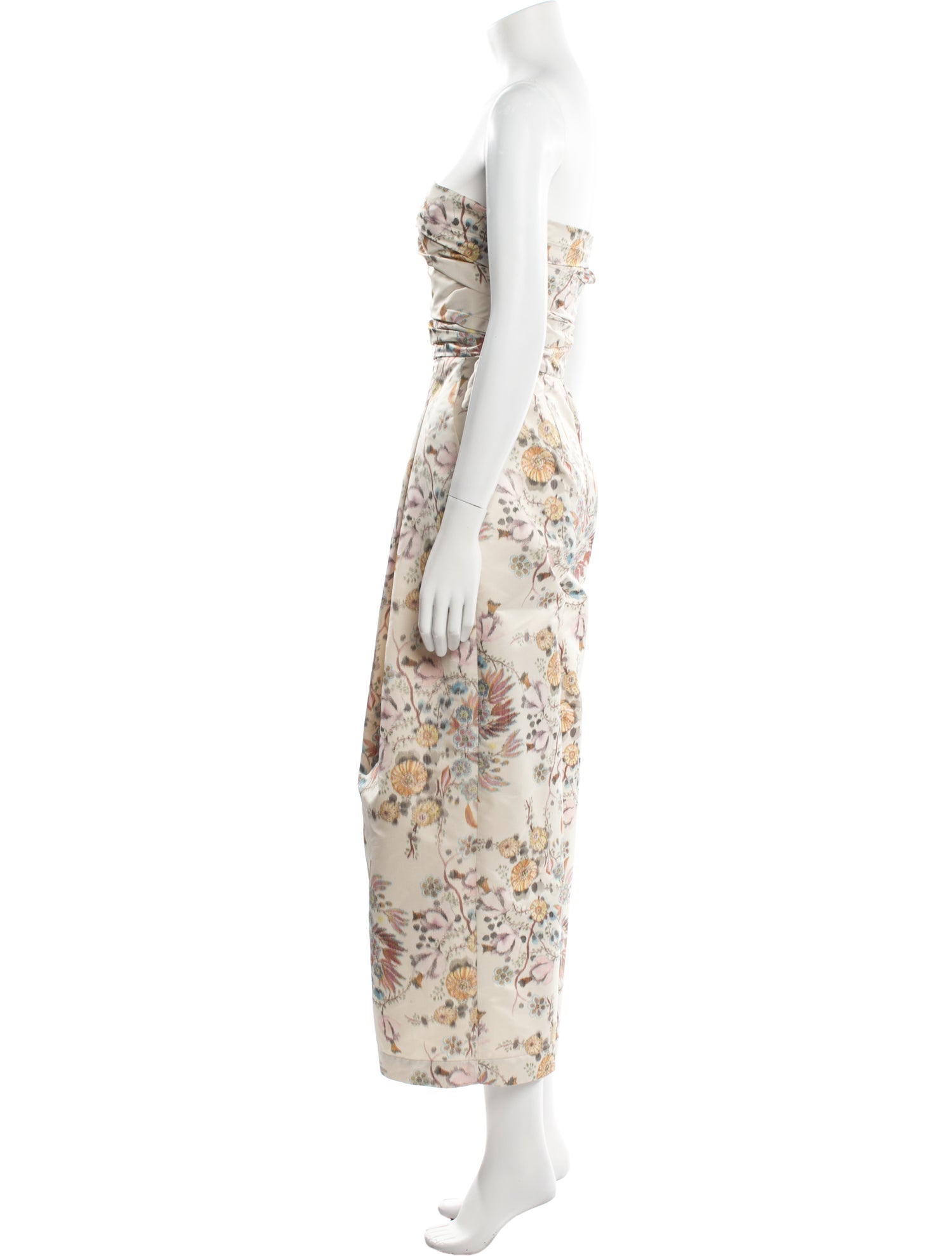Rachel Comey Printed Strapless Jumpsuit