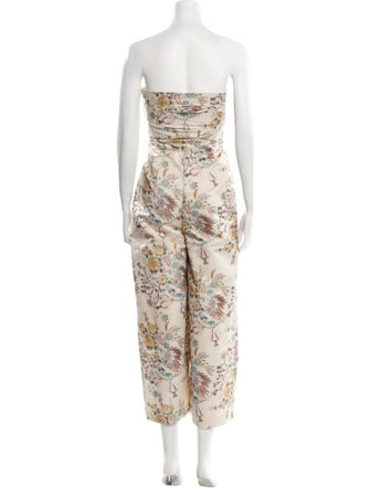 Rachel Comey Printed Strapless Jumpsuit