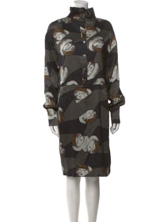 Rachel Comey Floral Print Knee-Length Dress