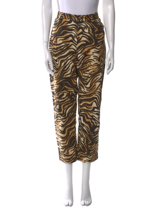 Rachel Comey Animal Print Straight Leg Pants