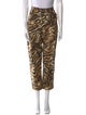 Rachel Comey Animal Print Straight Leg Pants
