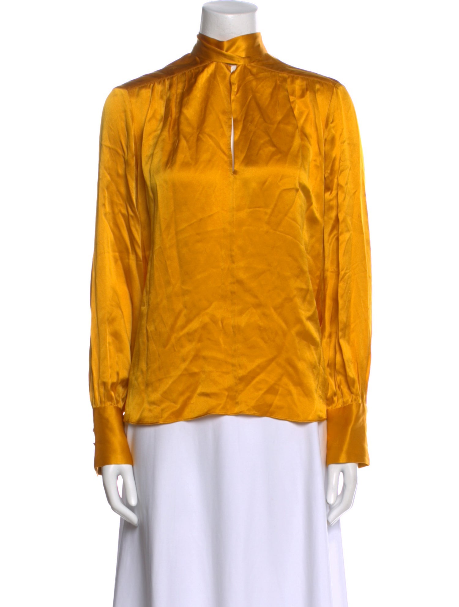 Rachel Comey Silk Mock Neck Blouse