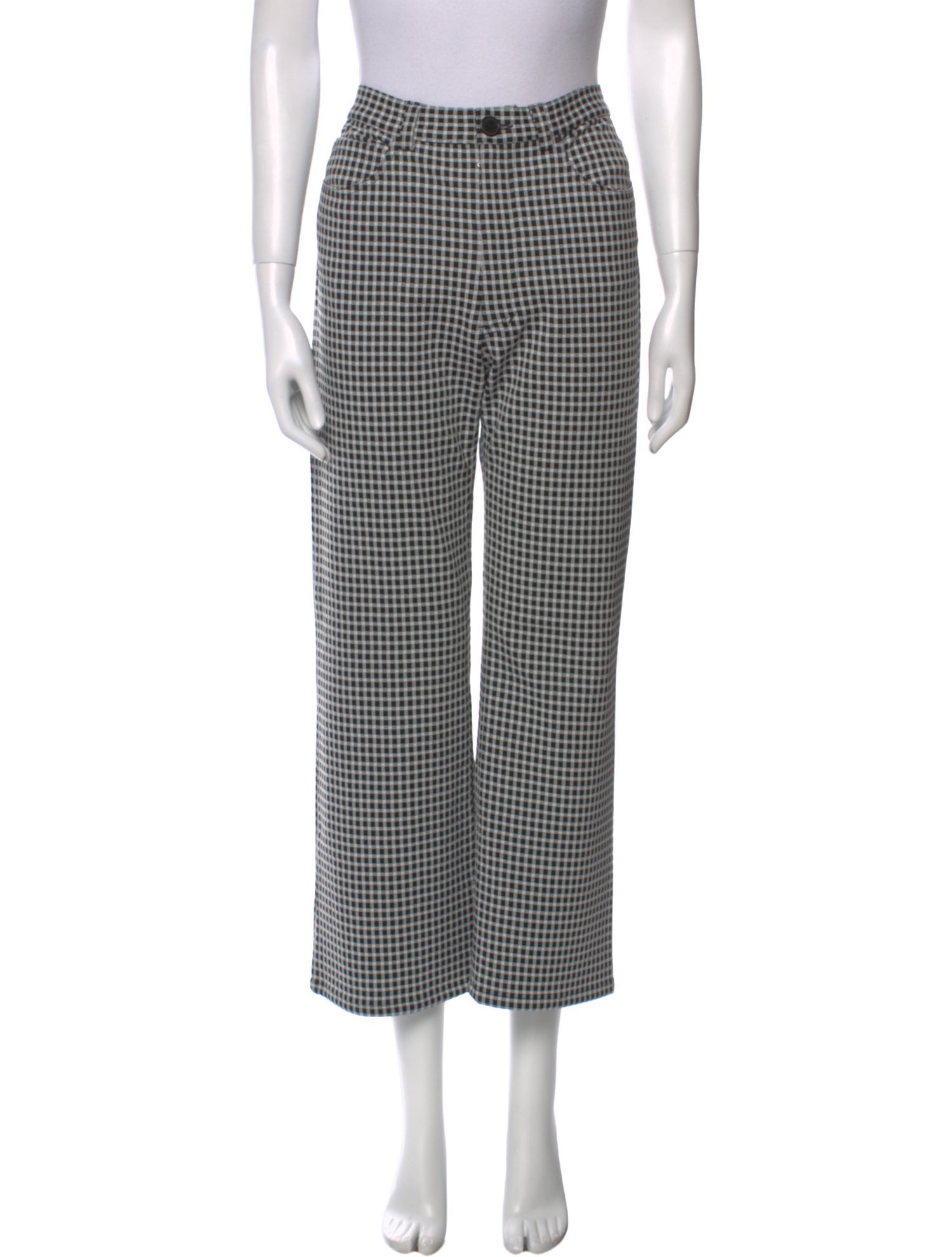 Rachel Comey Plaid Print Wide Leg Pants