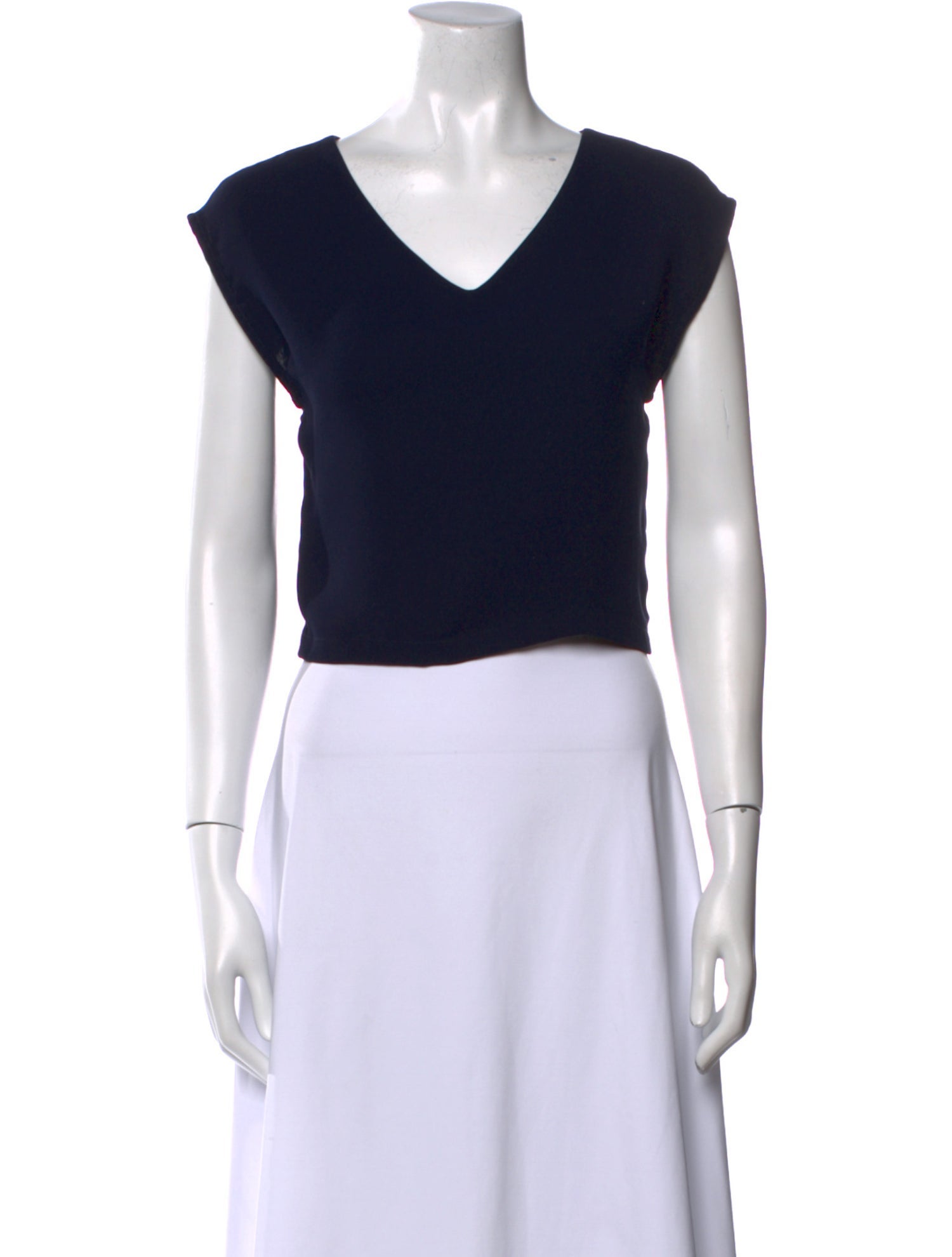 Rachel Comey V-Neck Short Sleeve Crop Top