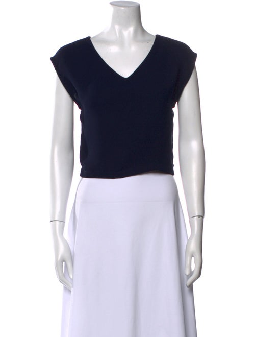 Rachel Comey V-Neck Short Sleeve Crop Top