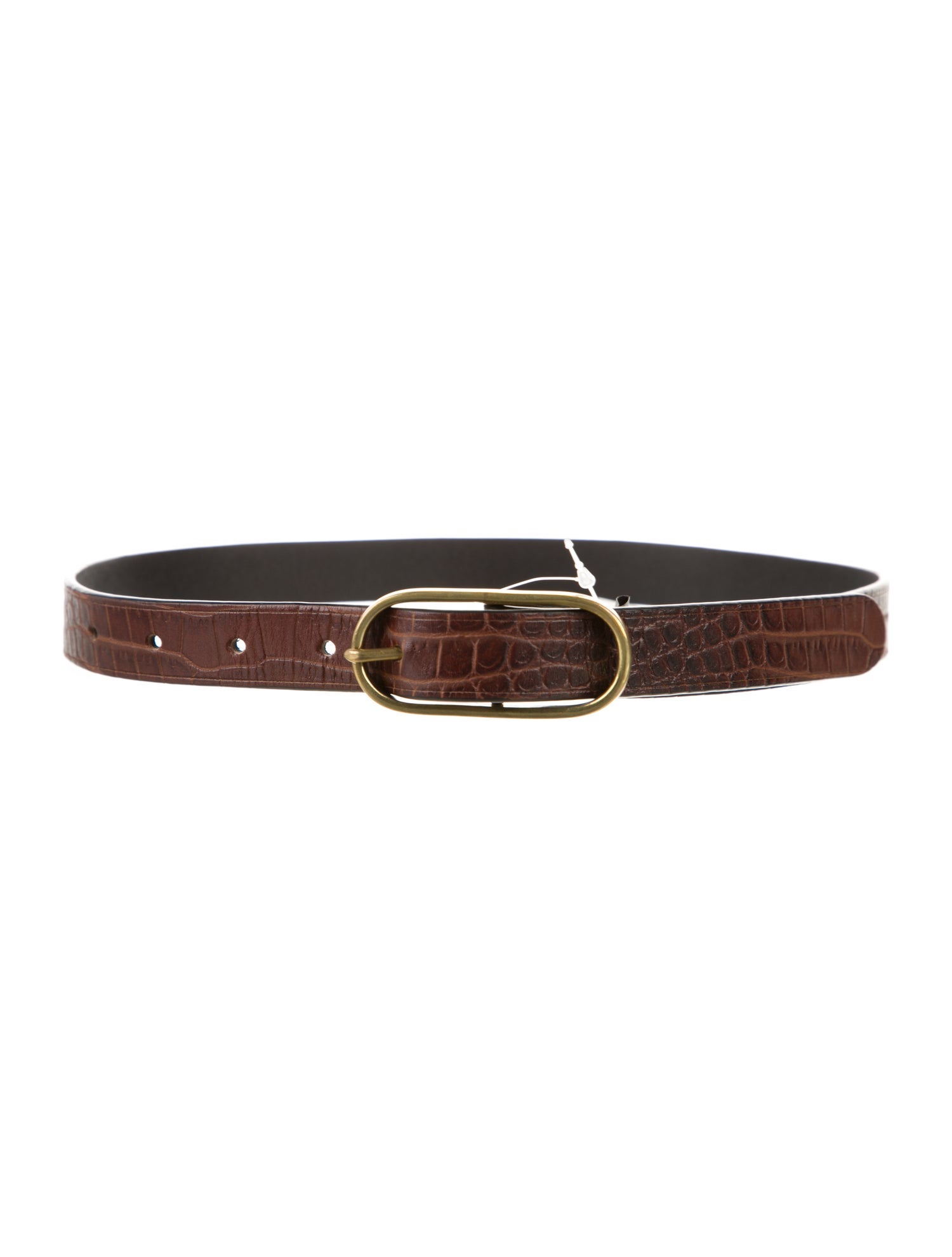 Rachel Comey Skinny Embossed Leather Waist Belt